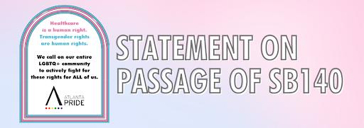 Statement on Senate Passage of SB 140
