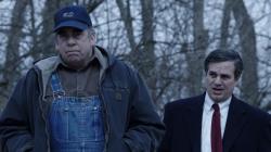 Bill Camp, left, and Mark Ruffalo, right, in the trailer for "Dark Waters."