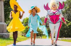 Bob the Drag Queen, Shangela and Eureka in 'We're Here'   