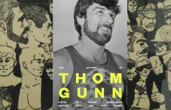 The cover of the ebook edition of 'The Letters of Thom Gunn,' with Chuck Arnett artwork on the sides.   