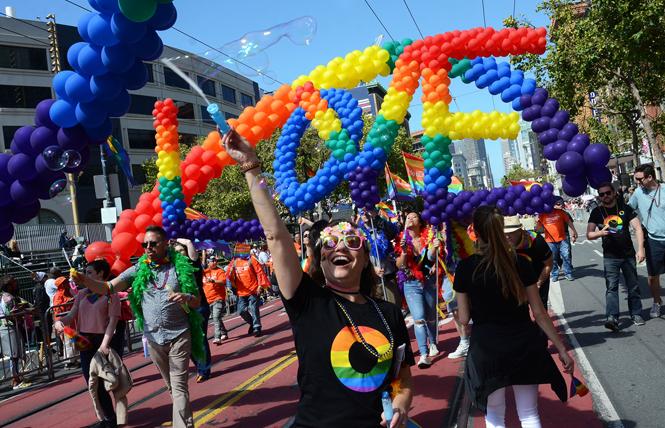 A contingent marched in last year's San Francisco Pride parade. Photo: Rick Gerharter
