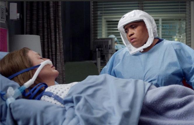 Dr. Meredith Grey (Ellen Pompeo) and Dr. Miranda Bailey (Chandra Wilson) in 'Grey's Anatomy's COVID episodes.