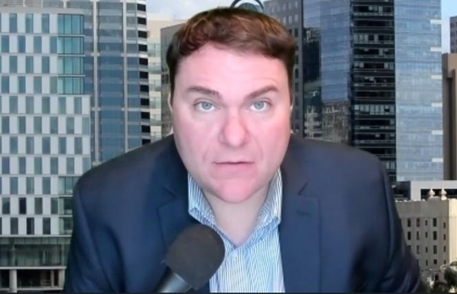 Gay former San Diego city councilman Carl DeMaio is one of the proponents of the effort to recall Governor Gavin Newsom. Photo: Screengrab