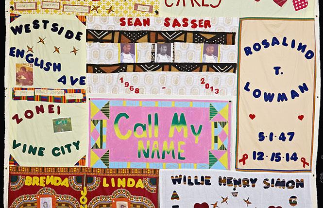 One of the many panels in the AIDS Memorial Quilt's virtual Black History Month exhibition that honors Black lives lost to HIV/AIDS. Photo: Courtesy National AIDS Memorial Grove