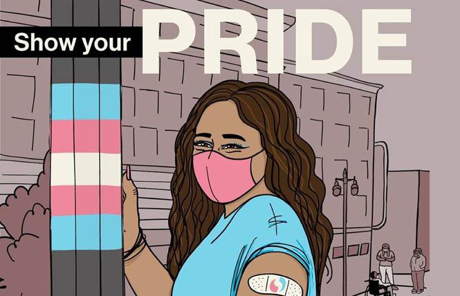 The city of San Francisco has launched a new campaign urging LGBTQ people to get vaccinated against COVID-19. Image: Courtesy the Office of Transgender Initiatives