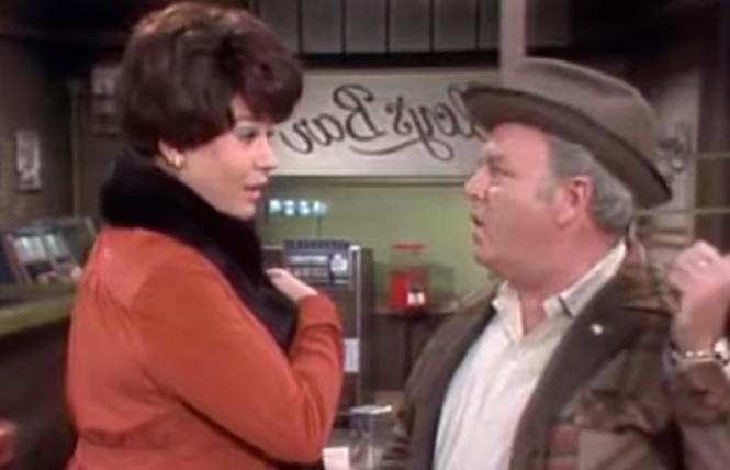 The B.A.R.'s Entertainment Editor Donald McLean as Beverly LaSalle, here with Carroll O'Connor, on 'All in the Family'