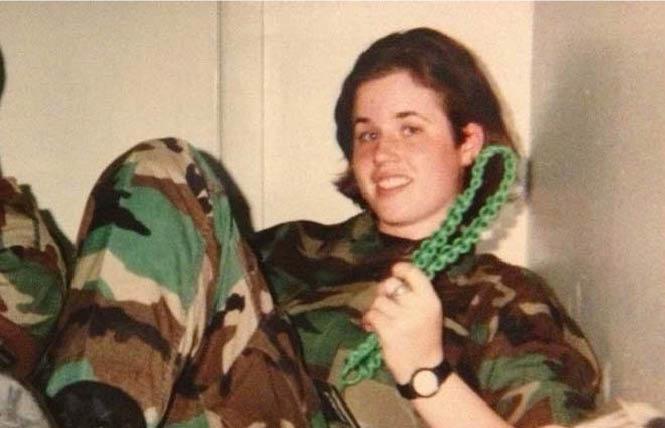 Lauren Hough, then 20, relaxes in this photo in U.S. Air Force tech school, Mississippi, 1997. Photo: Courtesy Lauren Hough