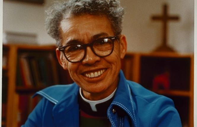 Pauli Murray seated in her study. Photo: Courtesy Schlesinger Library, Harvard Radcliffe Institute