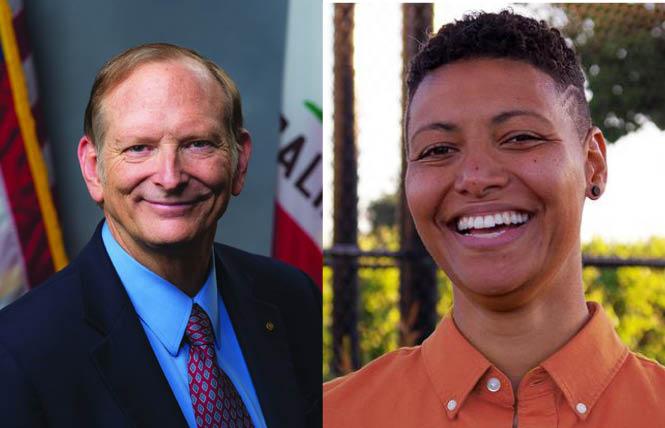 Assemblymember Bill Quirk (D), left, announced that he won't seek reelection next year, and progressive Democratic candidate Jennifer Esteen has already locked down key endorsements in her bid to succeed him. Photos: Quirk, courtesy Assemblymember Quirk's office; Esteen, courtesy Esteen for Assembly campaign<br>