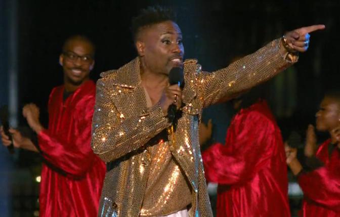 Billy Porter performed At the National Christmas Tree Lighting