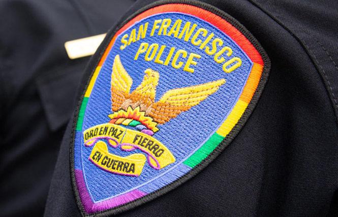 The San Francisco Police Department issued a Pride patch in 2019. Photo: Courtesy SFPD