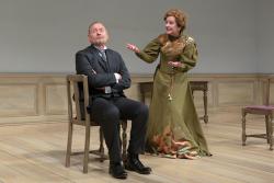 John Judd as Torvald and Mary Beth Fisher as Nora in Huntington Theatre Company premiere of "A Doll's House,Part 2." (Courtesy Kevin Berne)