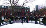 Caroling in Hayes Park.  Photo by Michele Maniscalco