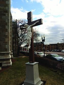 New Cross outside the Cathedral