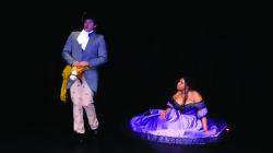 Jared Troilo and Tah-Janay Shayone in "TJ Loves Sally 4 Ever" (Courtesy of SpeakEasy Stage Company)