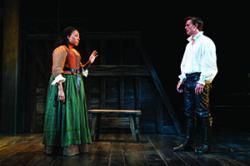 Lynsday Allyn Cox and Michael Underhill in the Huntington's production of "Witch." (Courtesy T Charles Erickson)