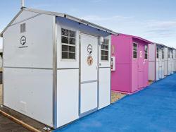 Examples of pallet shelters from www.palletshelter.com