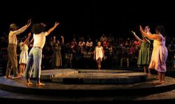 The cast in The Huntington's production of The Bluest Eye by Lydia R. Diamond. Photo: T Charles Erickson.