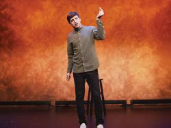 Alex Edelman in "Just for Us." at Calderwood Pavilion .Photo:EMILIO MADRID