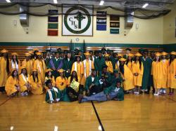 The Class of 2023 gets together for a final time prior to graduation. Photo by Patrick O'Connor.