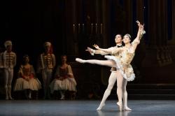 Ji Young Chae as Princess and Jeffrey Cirio as Prince  in Boston Ballet revival of "The Sleeping Beauty."LIZA VOLL