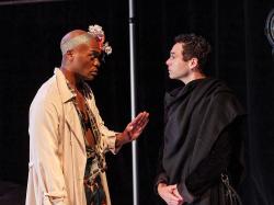 Maurice Emmanuel Parent as Belize and Eddie Shields as Prior in Part 2:Perestroika of "Angels in America." (Courtesy Nile Scott Studios)