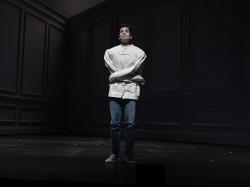 Matt Doyle in "When Playwrights Kill." Photo by Jim Sabitus.