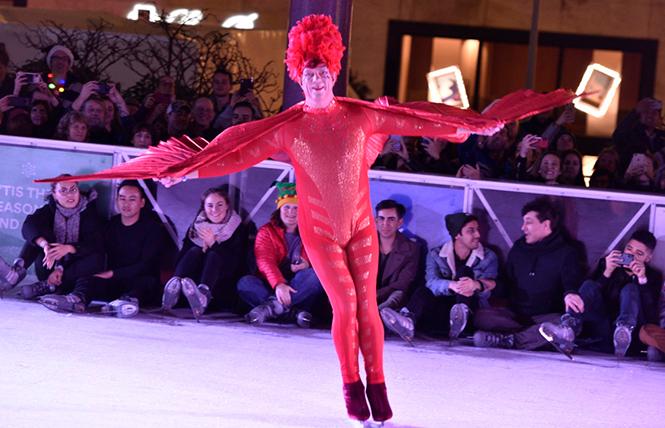 Bay Area Reporter :: Drag Queens on Ice @ Safeway Holiday Ice Rink