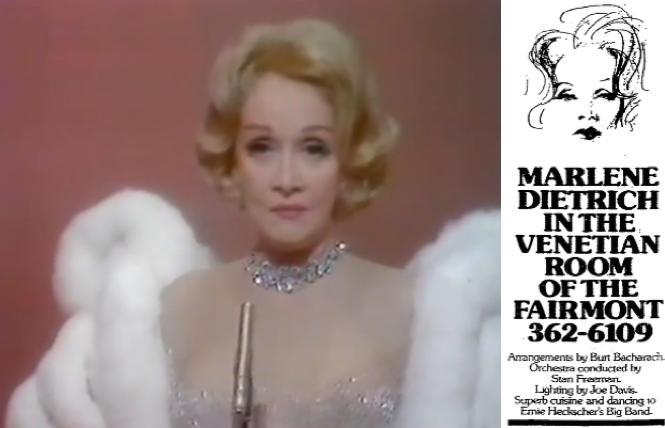Bay Area Reporter :: When Marlene played the Bay: Dietrich's Concerts were a sensation - Vimarsana News