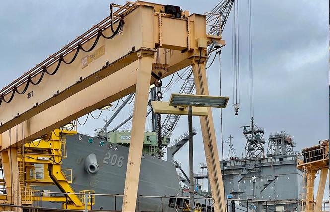 Bay Area Reporter :: LGBTQ leaders get sneak peek of Milk naval ship - Vimarsana News