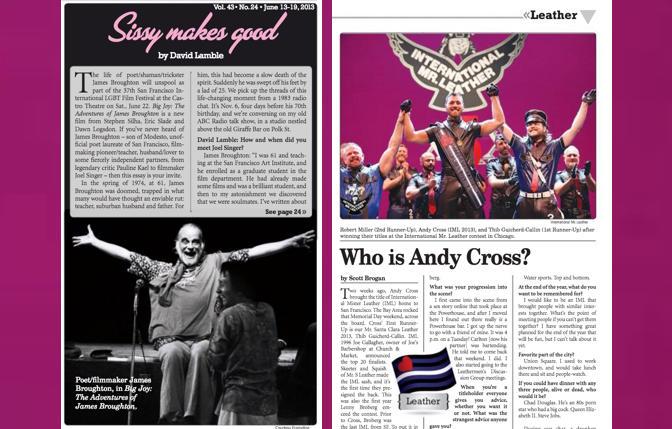 Bay Area Reporter :: 50 years in 50 weeks; 2013's heroic hunks - Vimarsana News