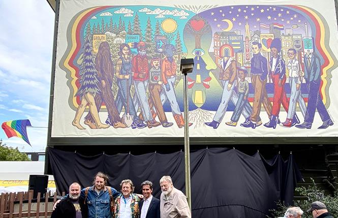 Bay Area Reporter :: Flore Dispensary unveils mural - Vimarsana News