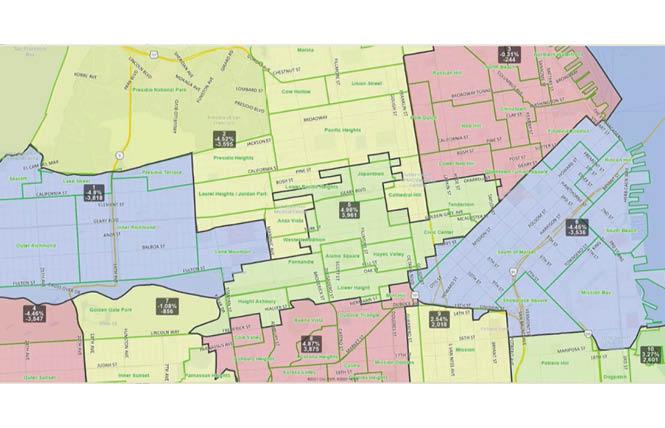 Bay Area Reporter :: SF redistricting panel adopts map critics call gerrymandered - Vimarsana News
