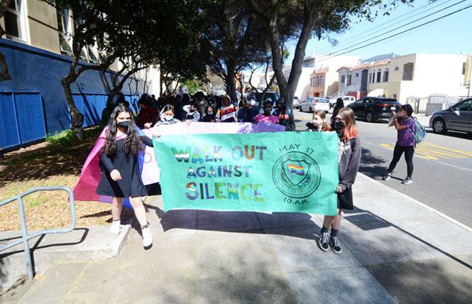 Bay Area Reporter :: SF school students walk out in protest of anti-trans laws - Vimarsana News