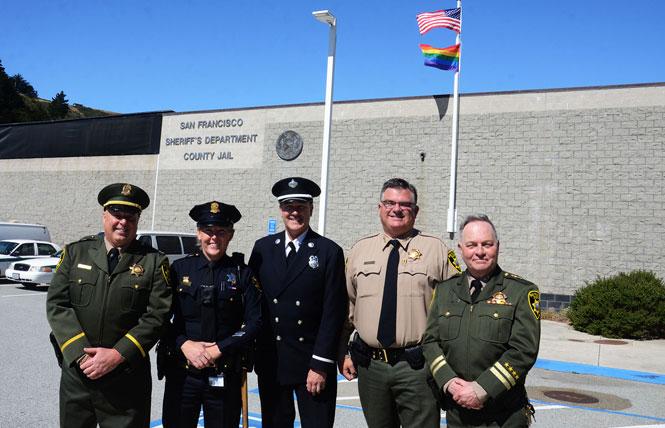 Bay Area Reporter :: SF safety officers raise Pride flag - Vimarsana News