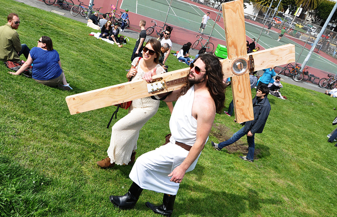 Hunky Jesus joins Easter and Passover services online