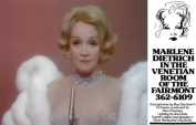 When Marlene played the Bay: Dietrich's Concerts were a sensation